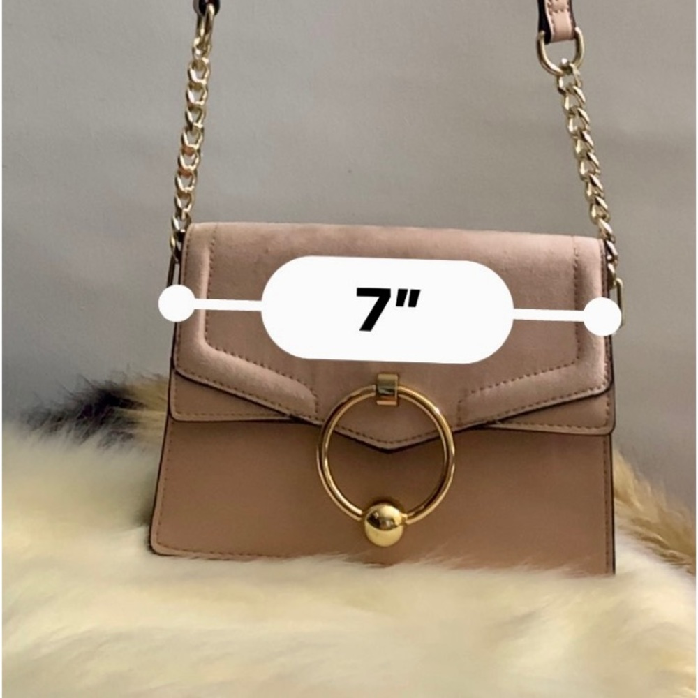 🍀 Topshop Bag Womens Leather Crossbody Shoulder Sling Clutch Gold Chain 🍀#TOP - Picture 16 of 16